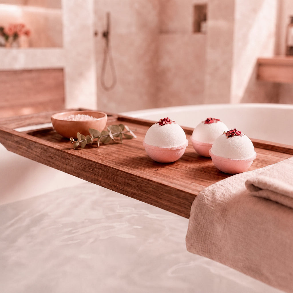 Rose Aura Bath Bomb – Rose Geranium