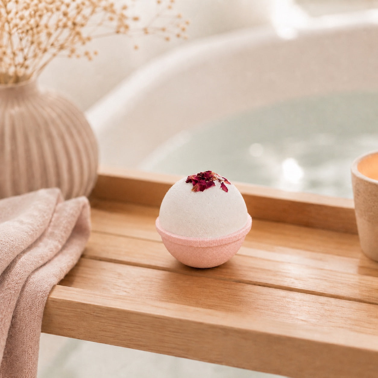 Rose Aura Bath Bomb – Rose Geranium