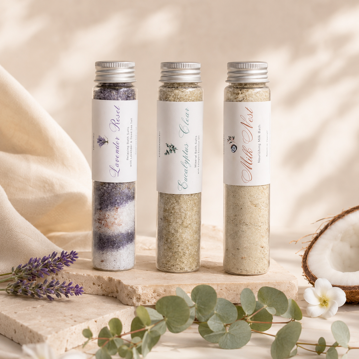 ROSE AURA – ボタニカルバスソルト ミニサイズ (60g / 110g)