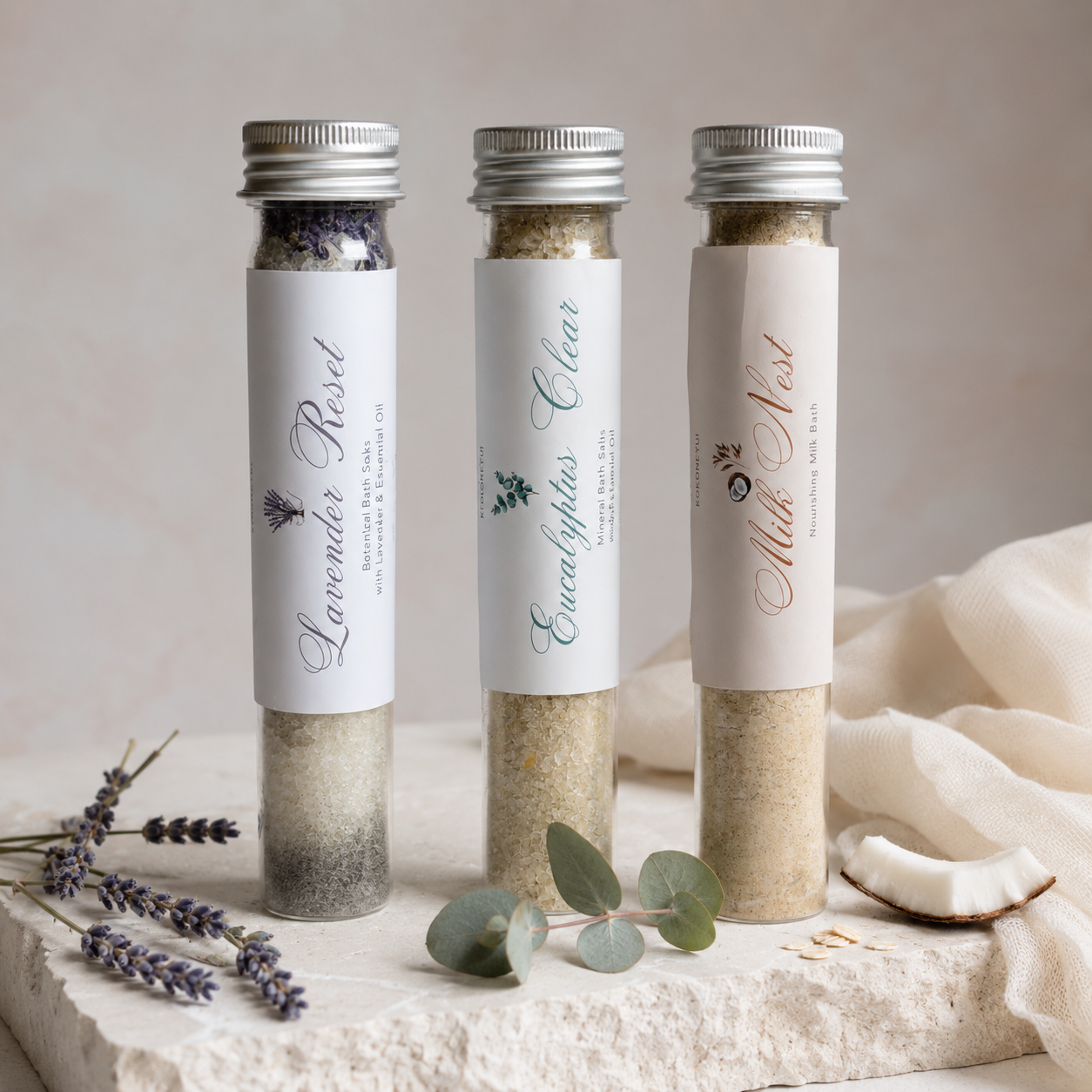 ROSE AURA – ボタニカルバスソルト ミニサイズ (60g / 110g)