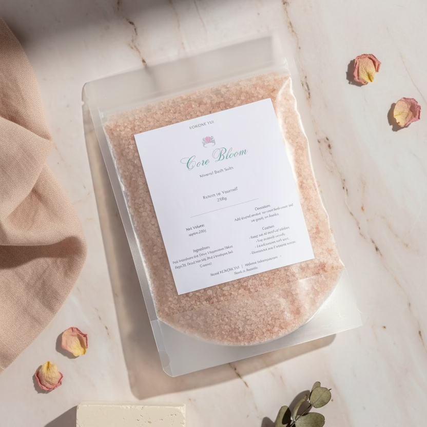 Core Bloom – Unscented Mineral Bath Soak