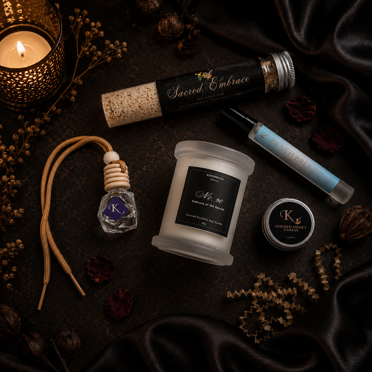 Mini Ritual Discovery Set - Earth & Wood Flatlay