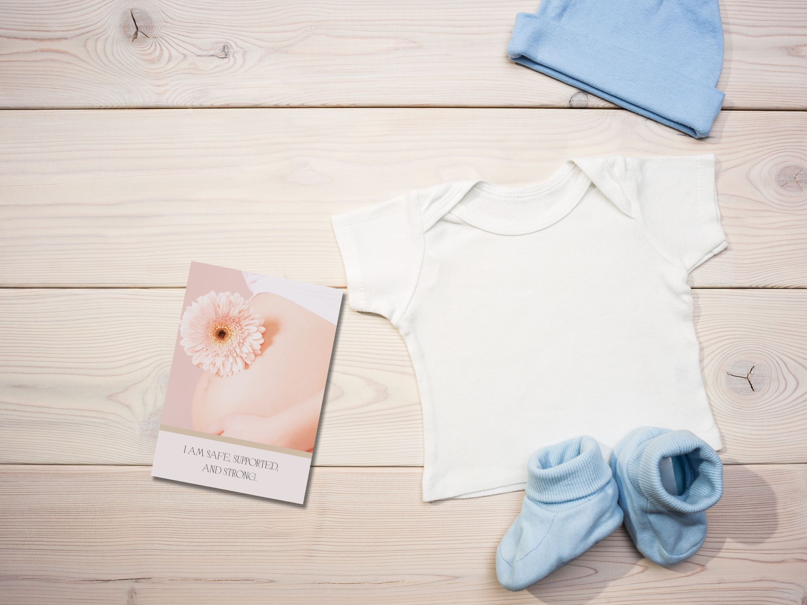 Birth アファメーションカード|A4 PDF デジタル (英語版)