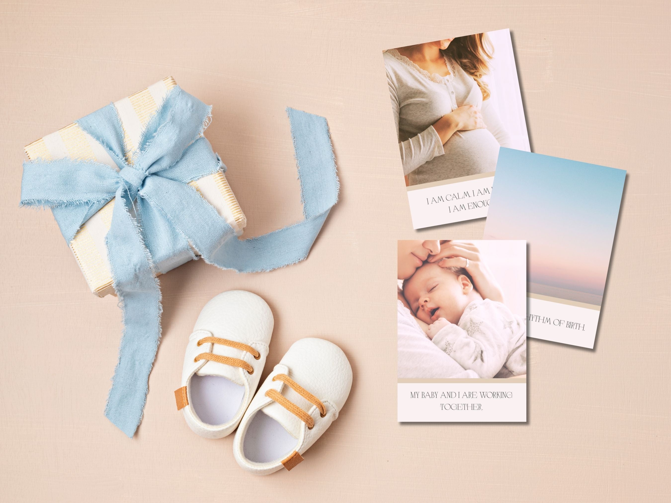 Birth アファメーションカード|A4 PDF デジタル (英語版)