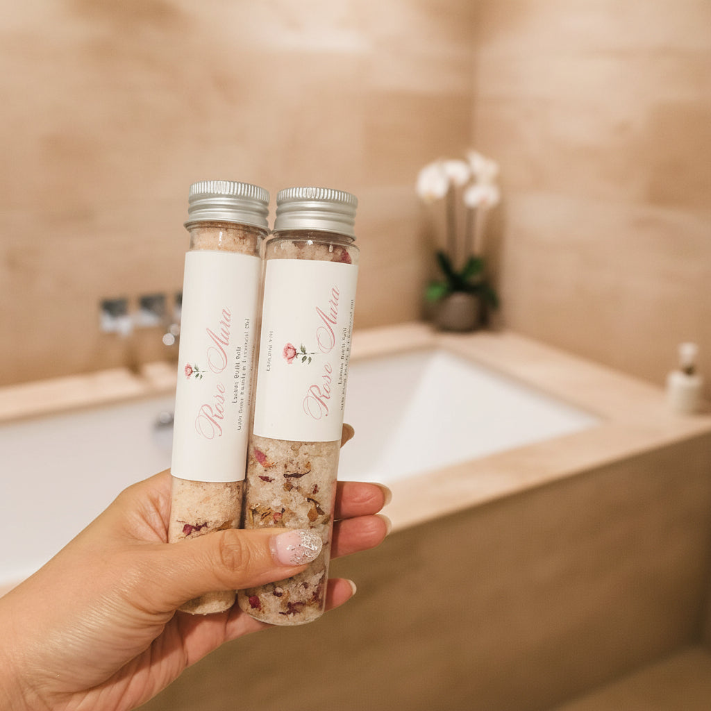 ROSE AURA – Botanical Bath Salts Mini (60g / 110g)