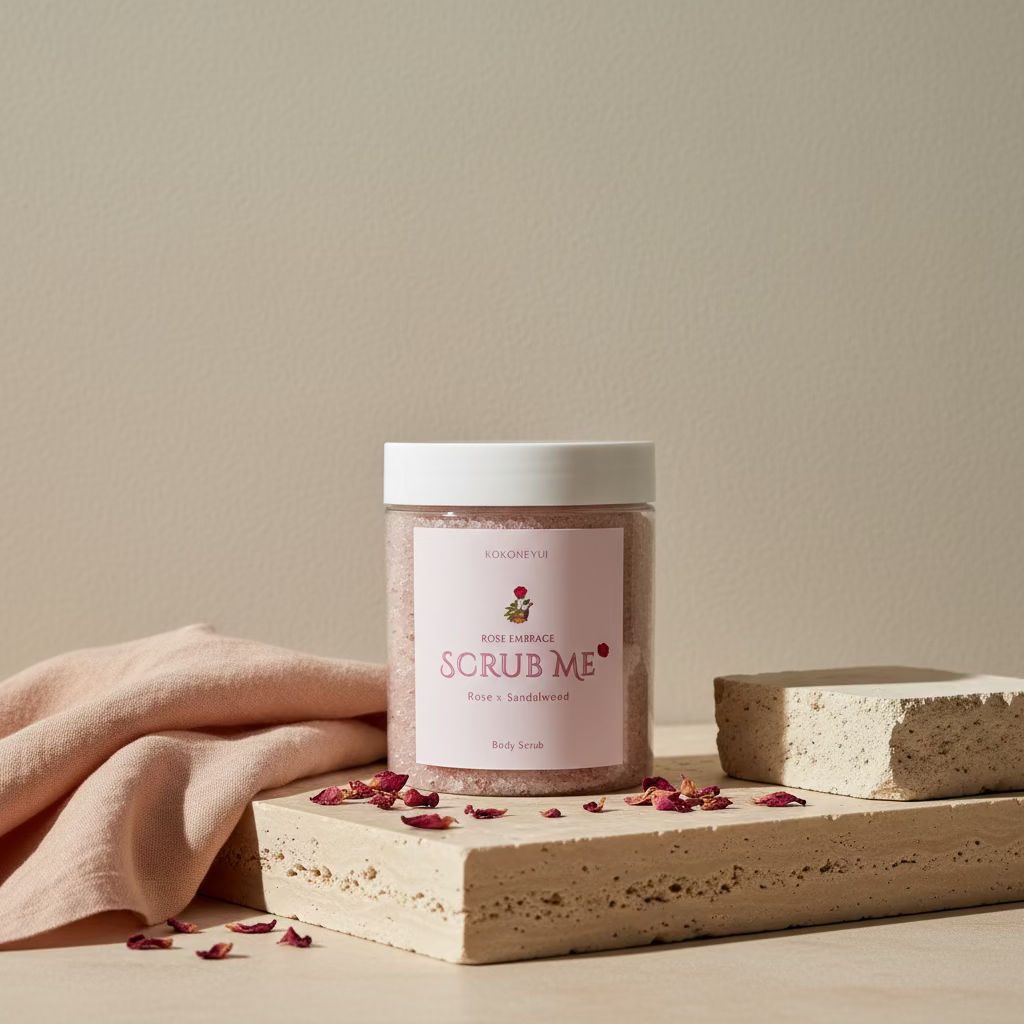 Rose Embrace Scrub Me – Rose & Sandalwood Sugar Body Scrub