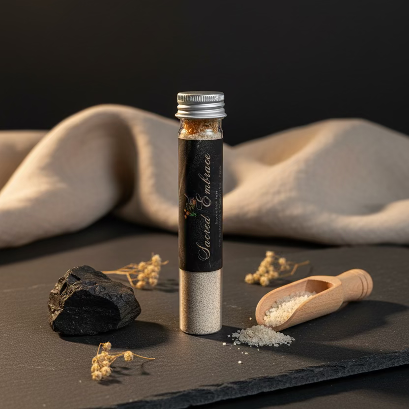 Sacred Embrace – Sandalwood & Frankincense Bath Soak