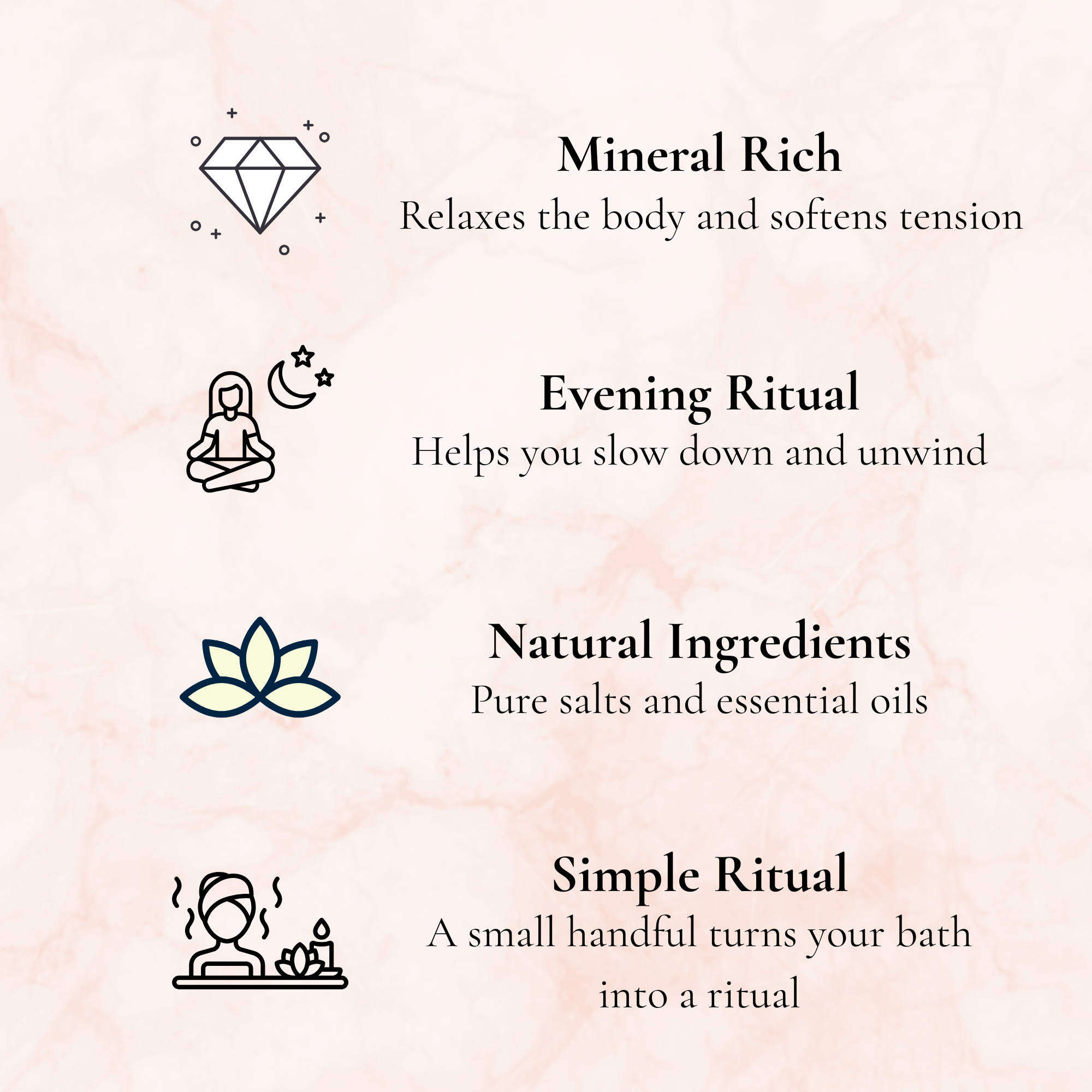 Pure Ritual Bath Salt Set – Classic (3 × 110g)