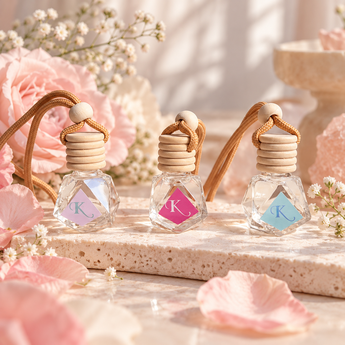 Kokoneyui Car Diffuser Trio Set — For Her: No. 09, No. 07, No. 99