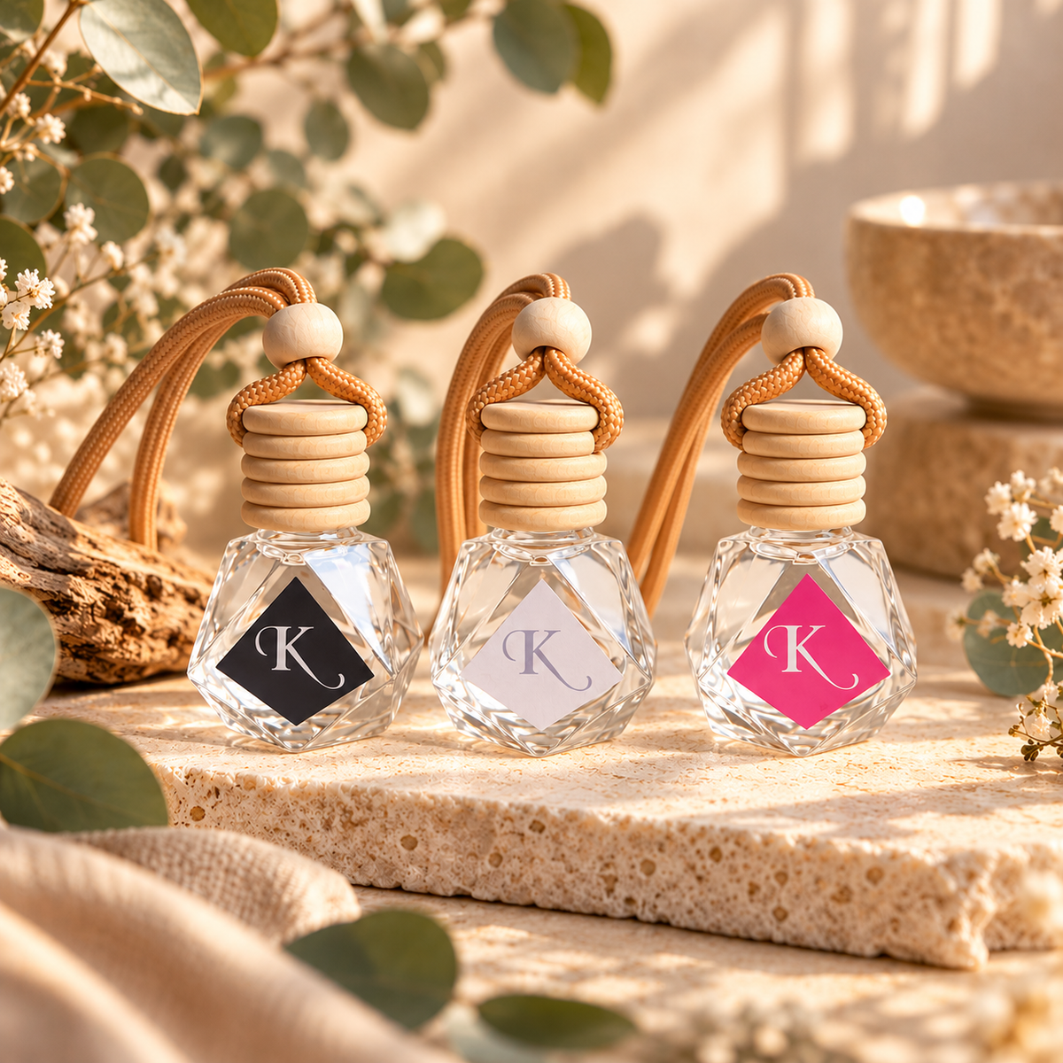 Kokoneyui Car Diffuser Trio Set — For Us: No. 90, No. 07, No. 02