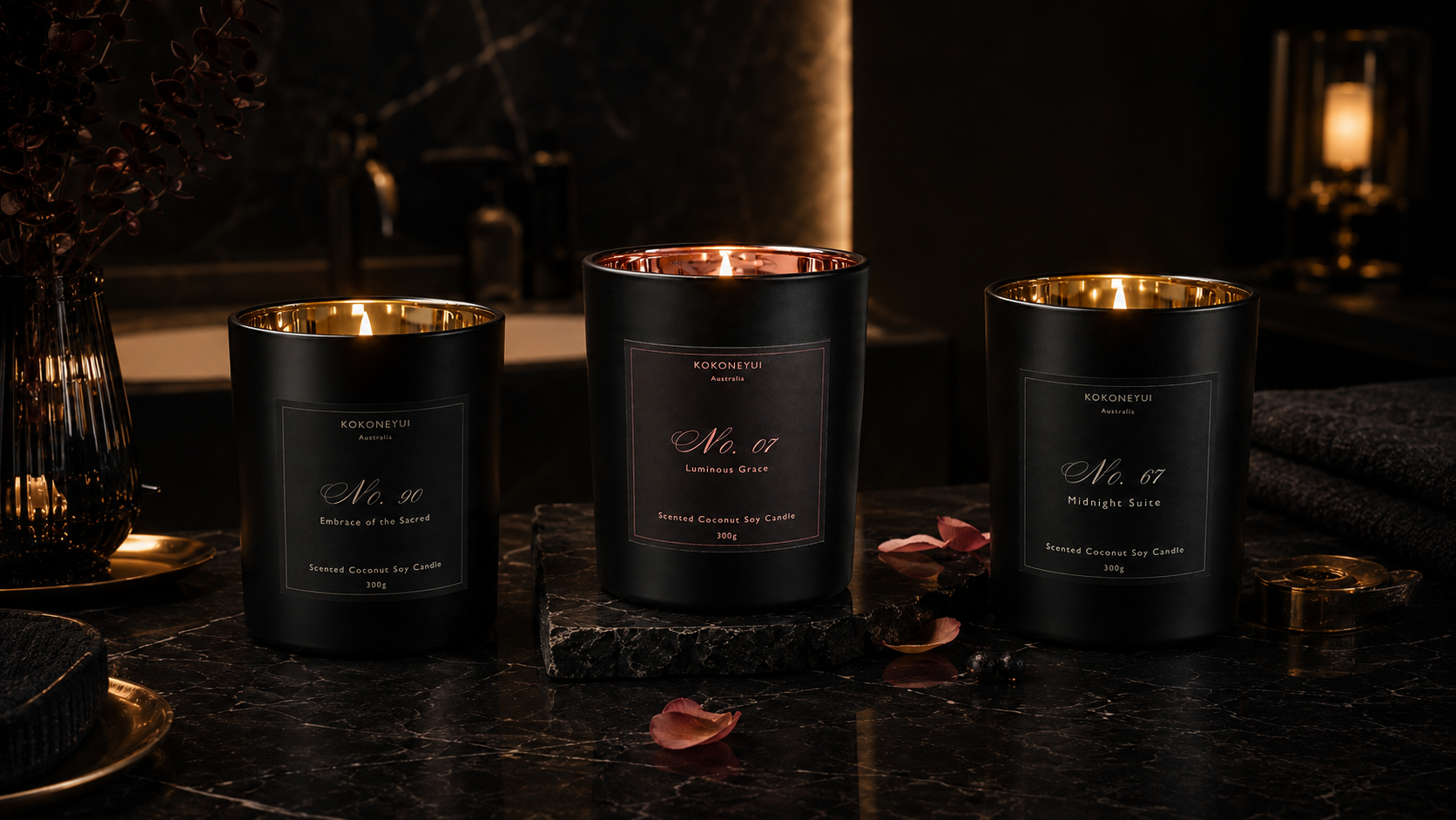 Night Candles | Matte Black