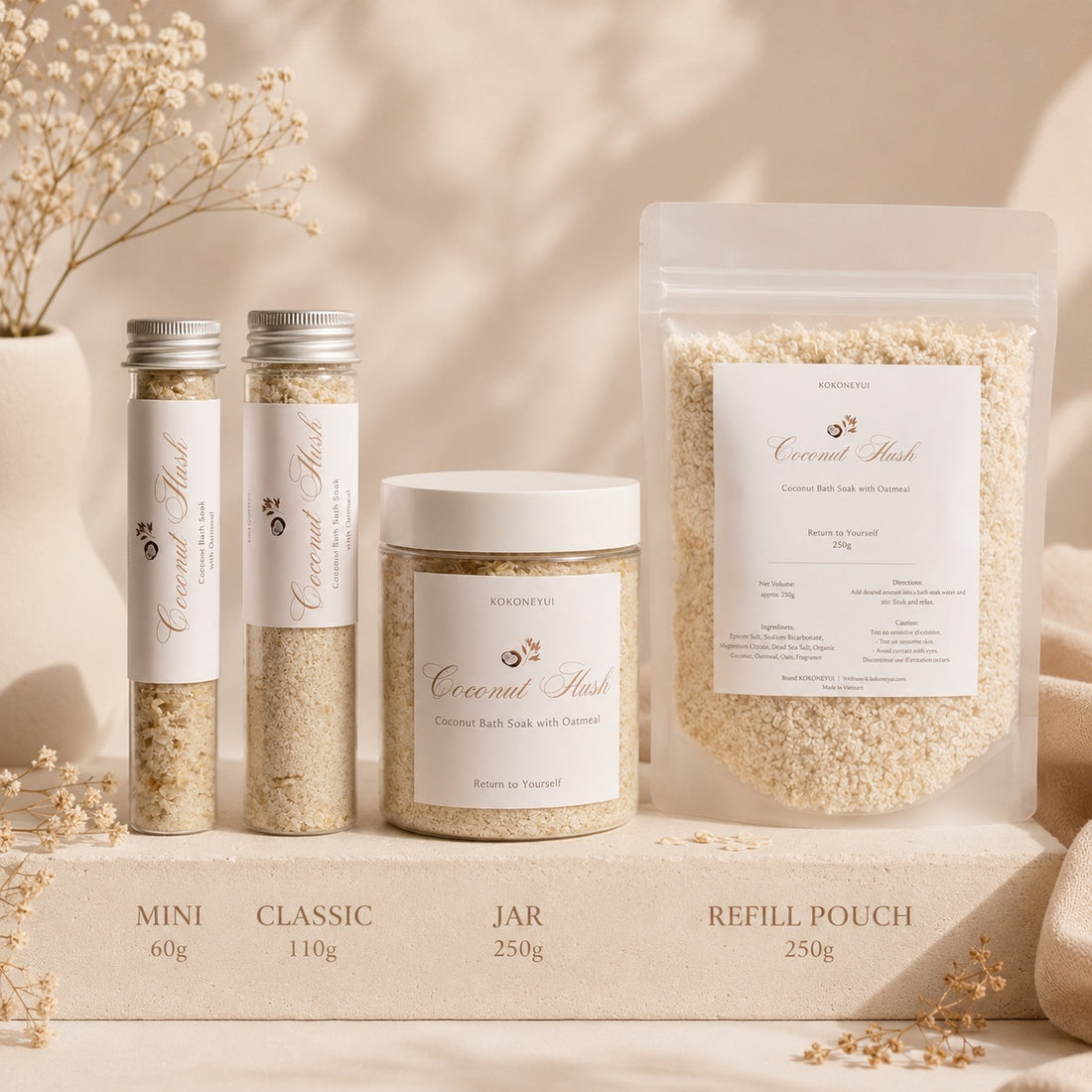 Coconut Hush – Coconut &amp; Oatmeal Bath Soak
