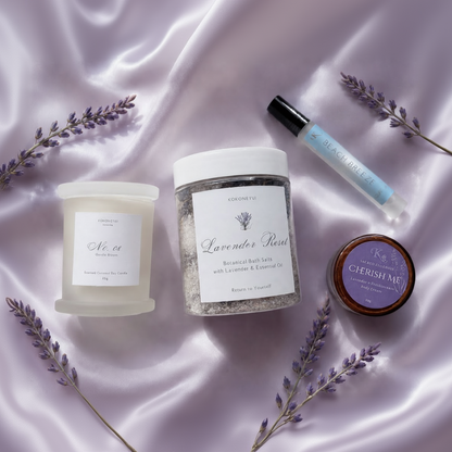 Soft Bath Ritual Box Flat lay
