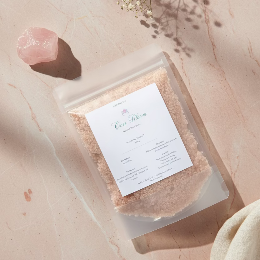Core Bloom – Unscented Mineral Bath Soak