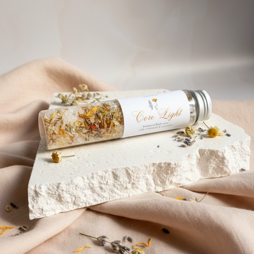 Core Light – Calendula &amp; Lavender Mineral Bath Soak