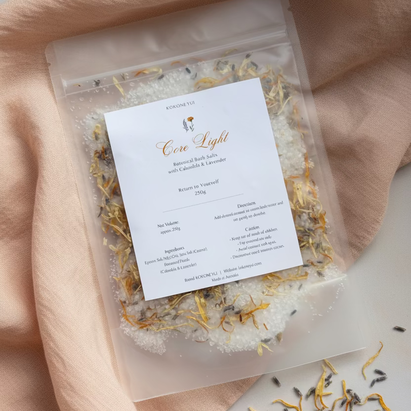 Core Light – Calendula &amp; Lavender Mineral Bath Soak