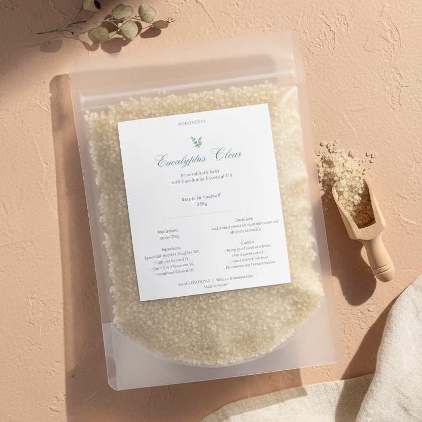Eucalyptus Clear – Eucalyptus &amp; Green Clay Bath Salt