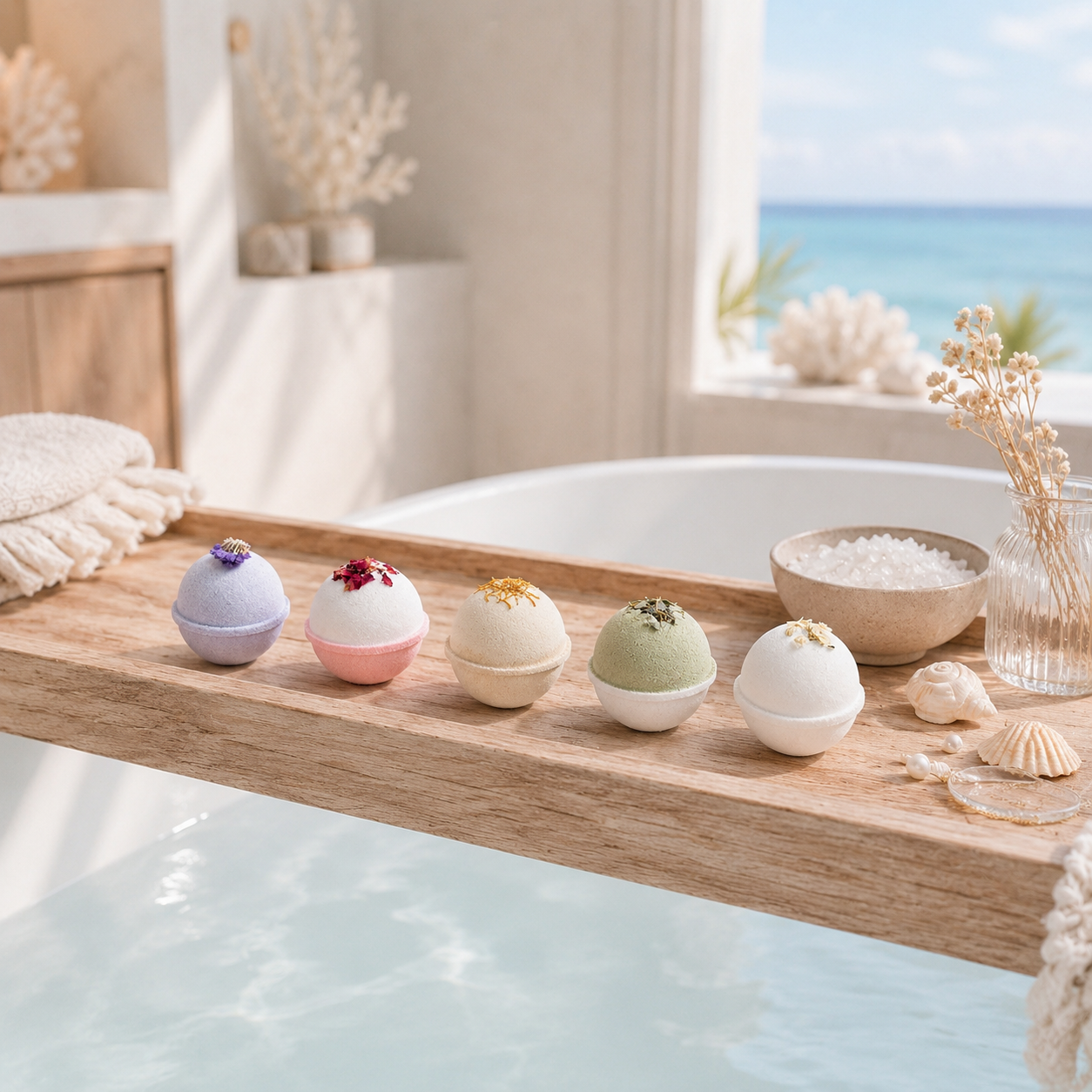 Essential Oil Bath Bombs Mini Set of 5 