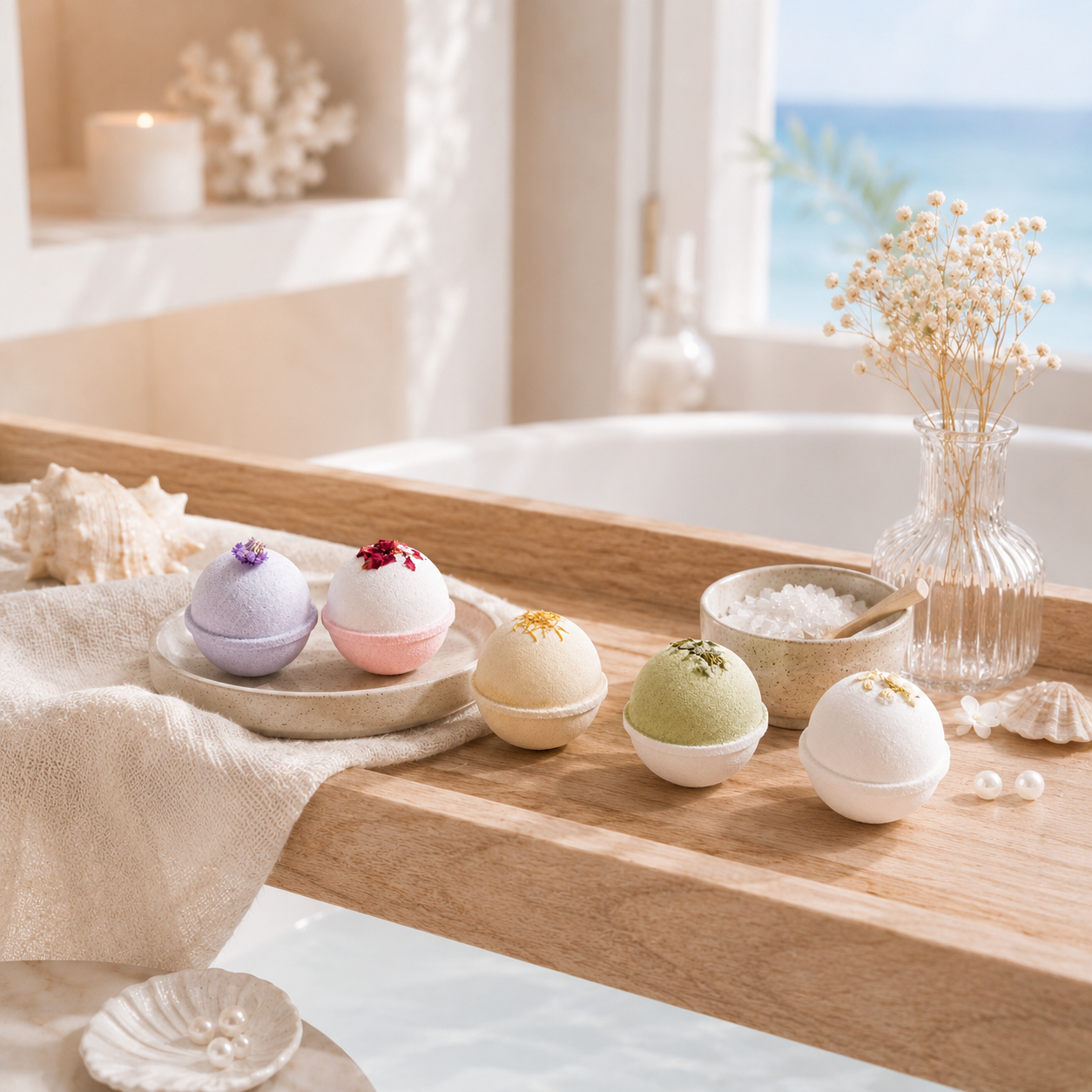 Essential Oil Bath Bombs Mini Set of 5