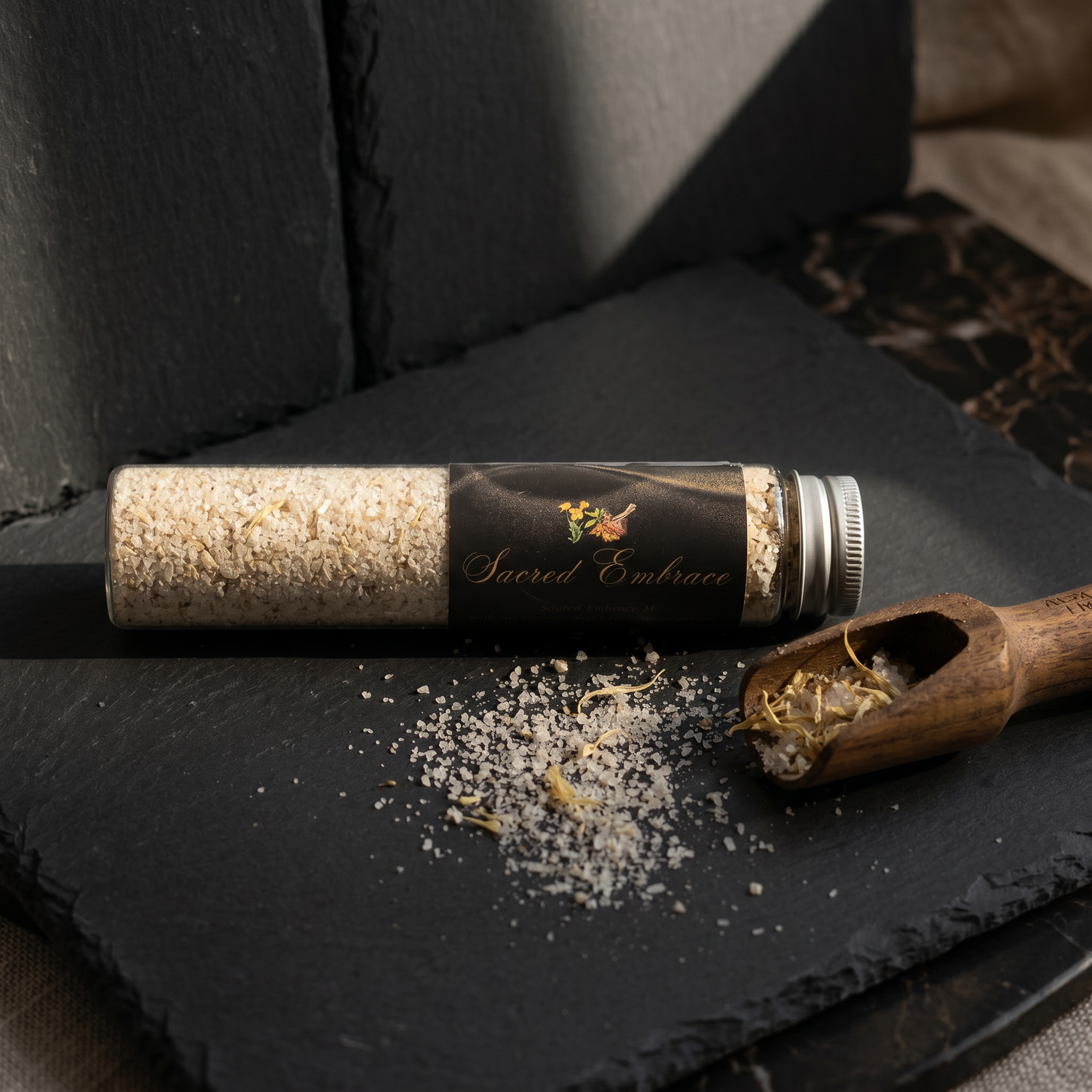 Sacred Embrace – Sandalwood &amp; Frankincense Bath Soak