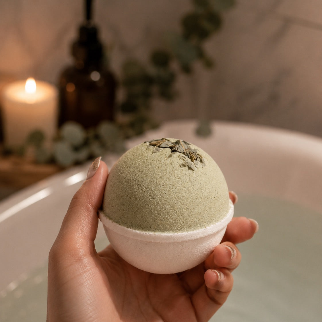 Matcha Mist Bath Bomb – Matcha &amp; Eucalyptus