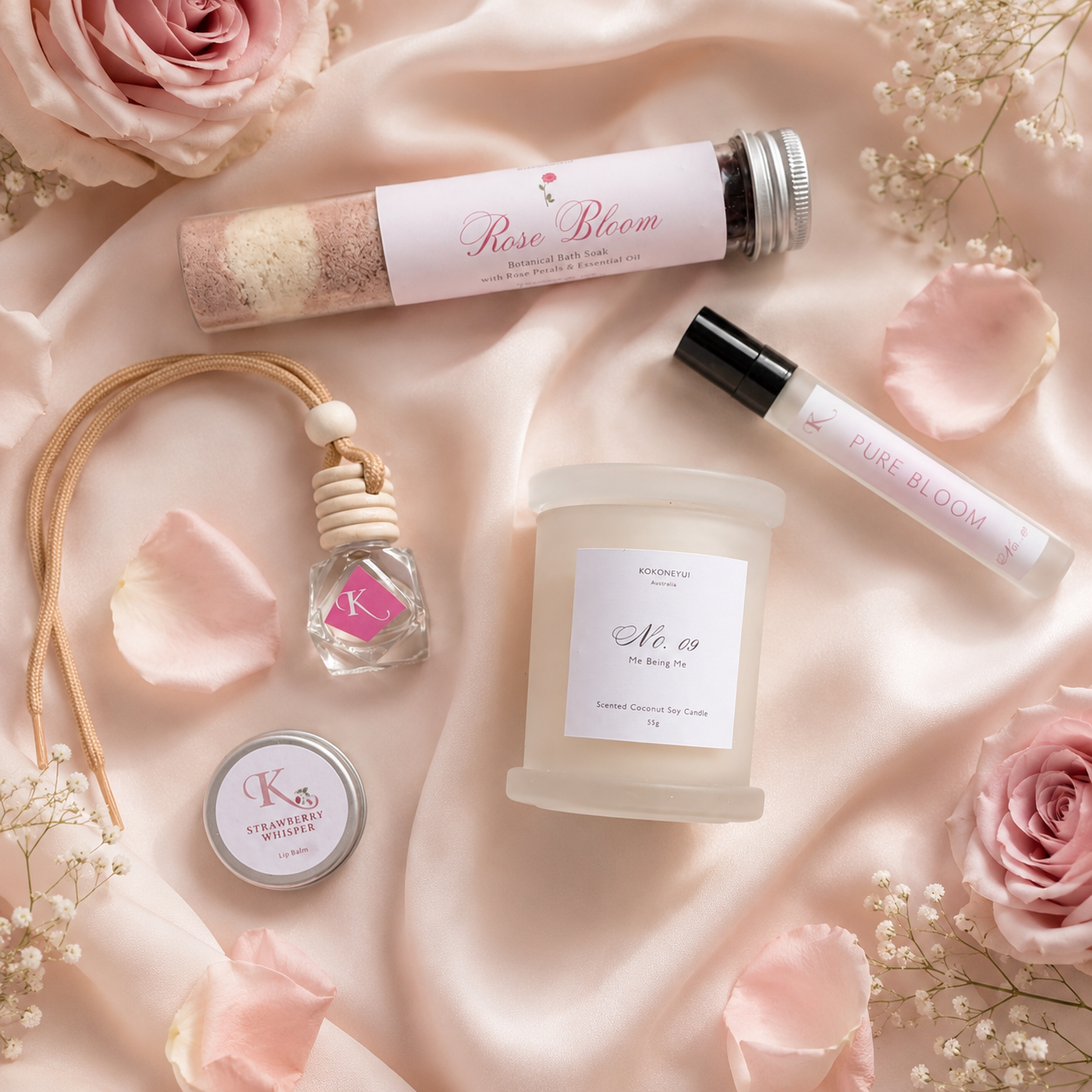 Mini Ritual Discovery Set - Rose Boom - Flat Lay