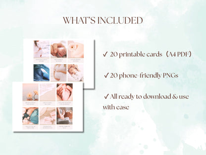Birth アファメーションカード｜A4 PDF デジタル　（英語版）