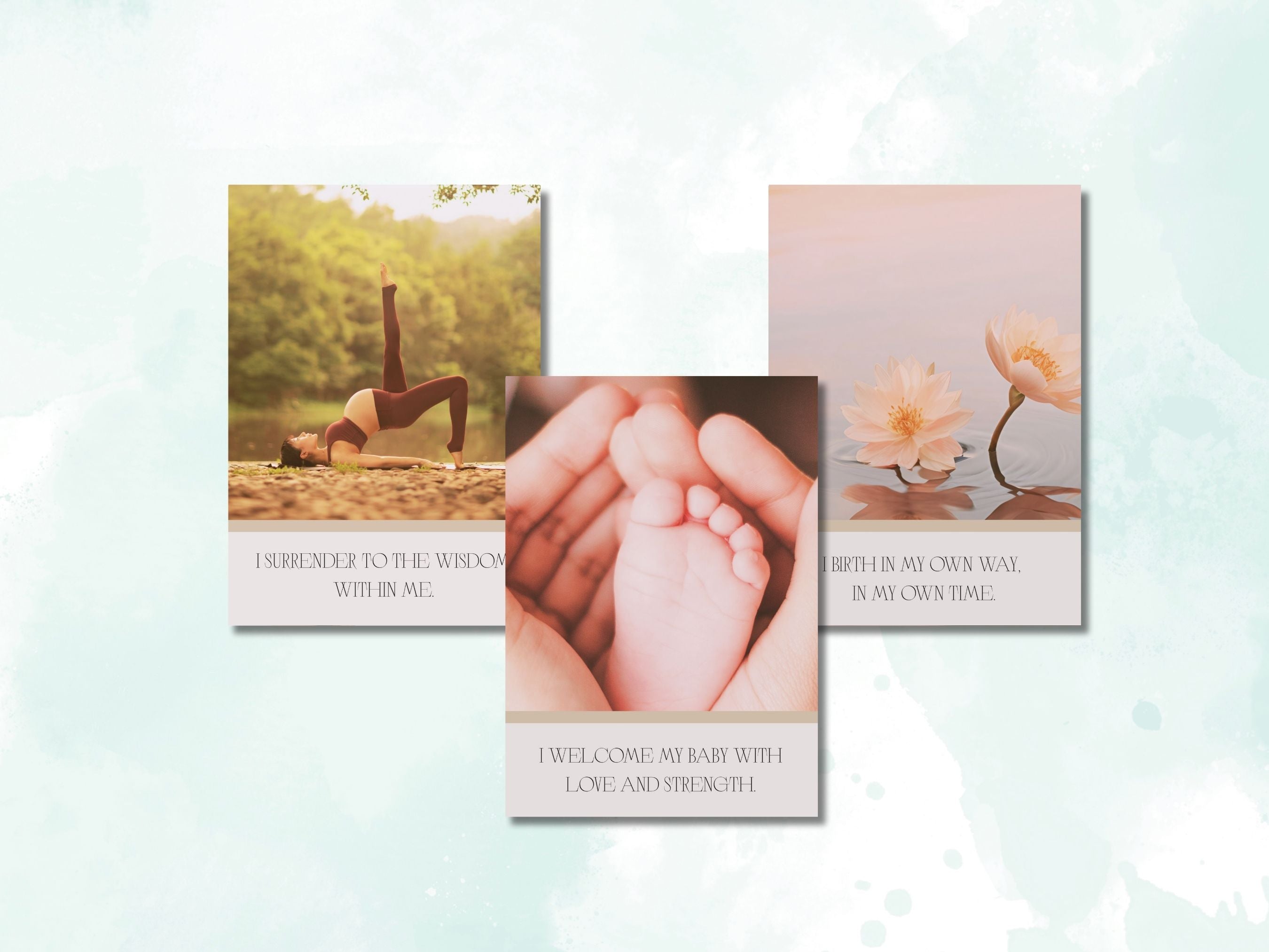 Birth アファメーションカード｜A4 PDF デジタル　（英語版）