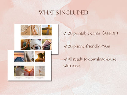 MORNING REMEMBRANCE アファメーションカード｜A4 PDF デジタル　（英語版）