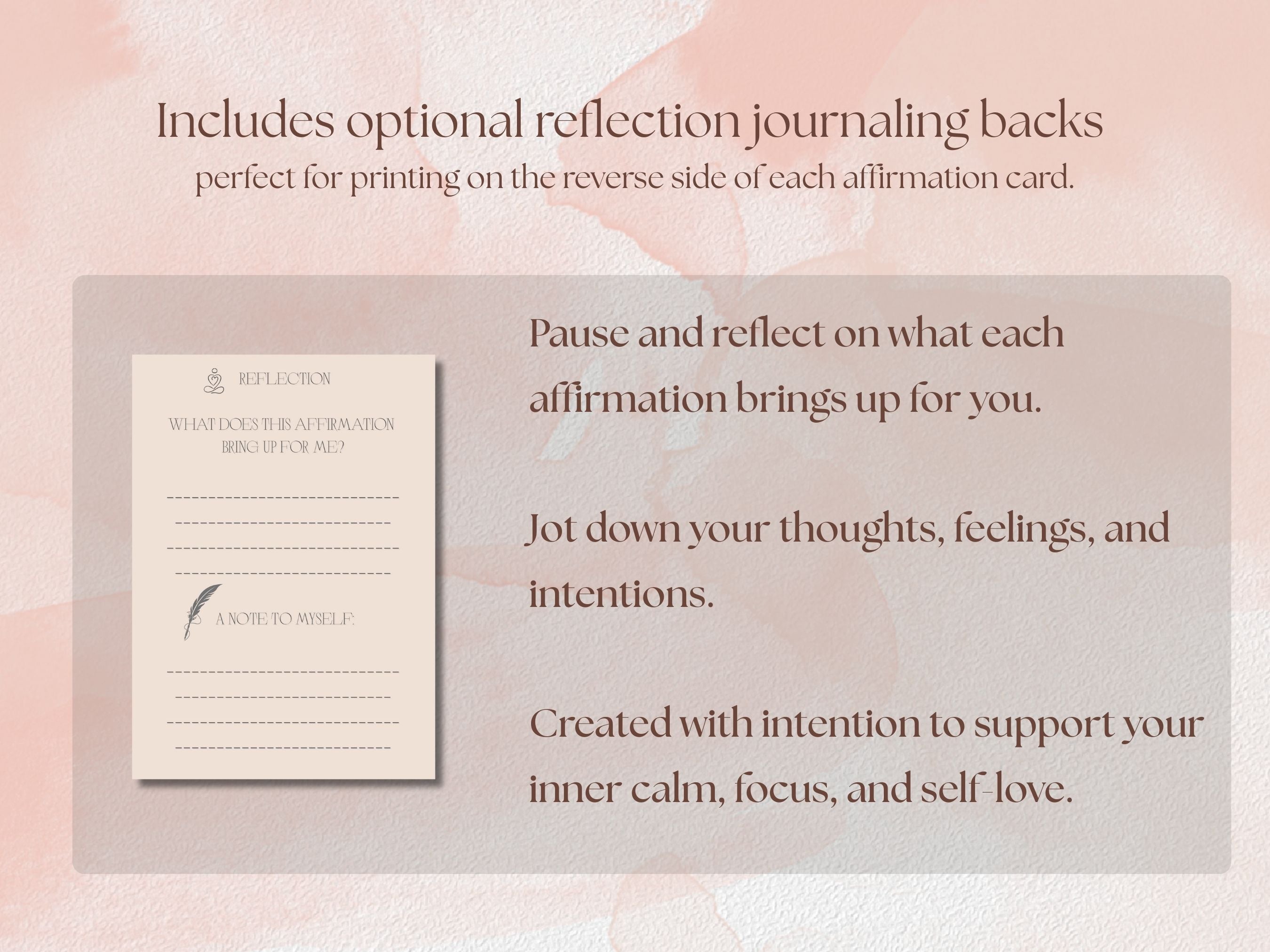 MORNING REMEMBRANCE アファメーションカード｜A4 PDF デジタル　（英語版）