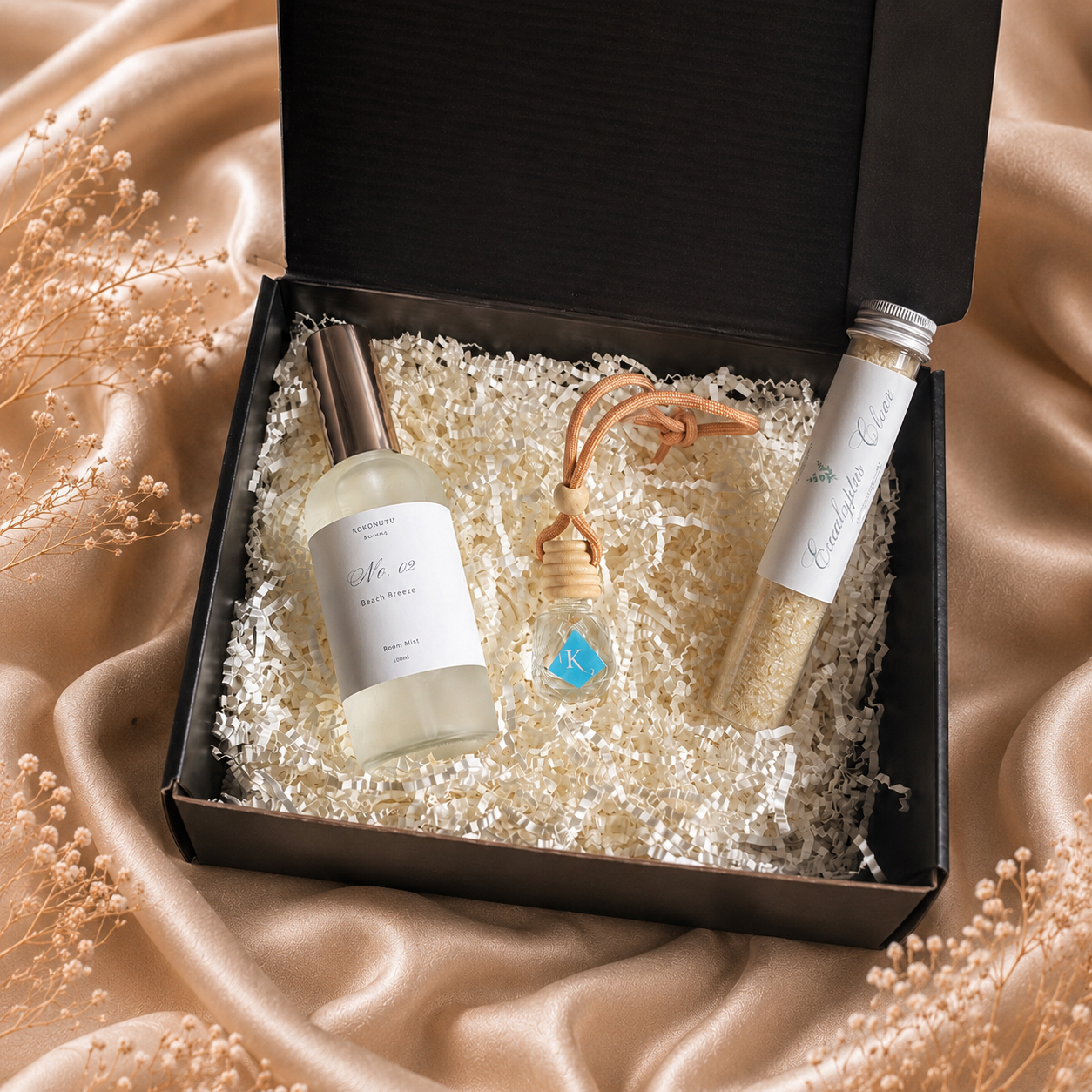 3 Ritual items are in a black gift box