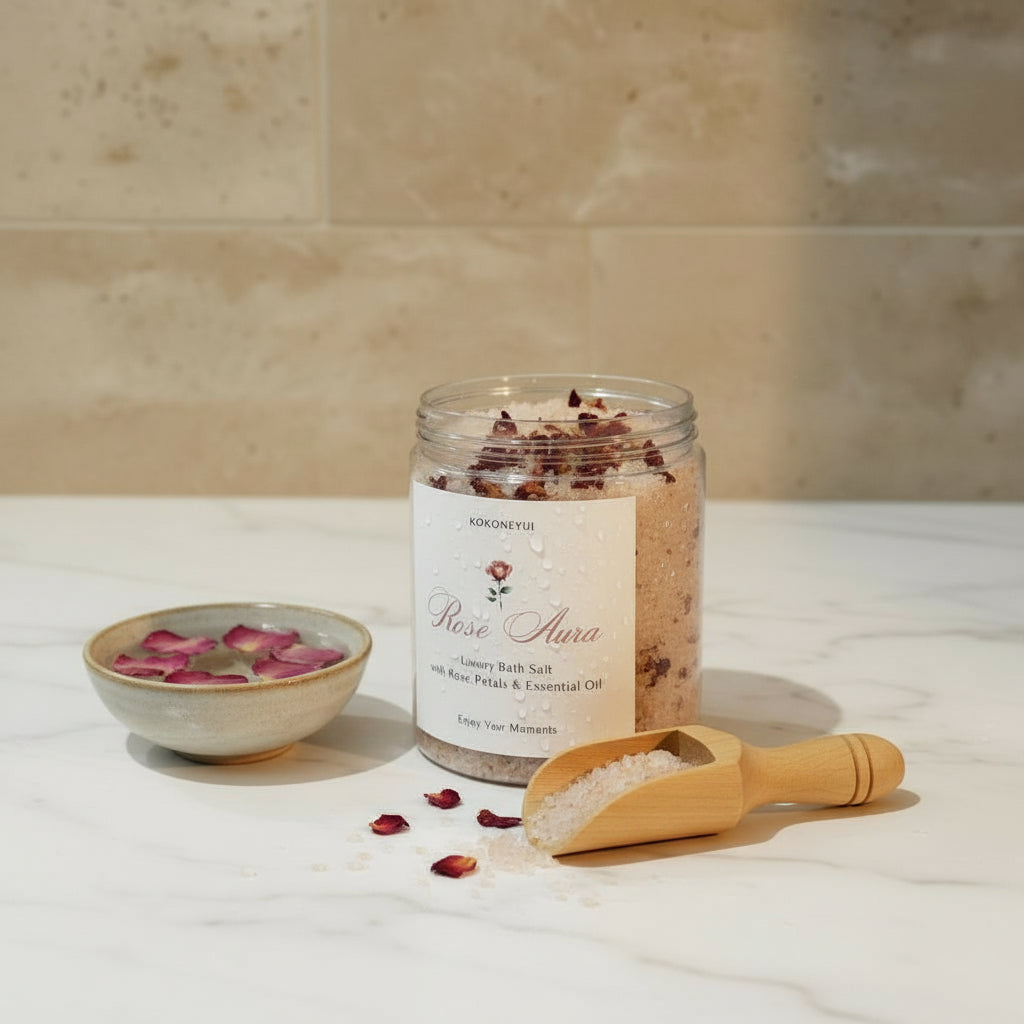 ROSE AURA – ボタニカルバスソルト (250g Jar / Refill Pouch)