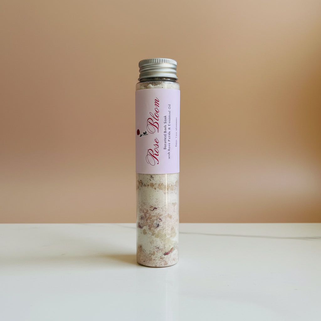 Rose Aura Collection — 3種のローズリチュアル バスソルトセット（110g テストチューブ）