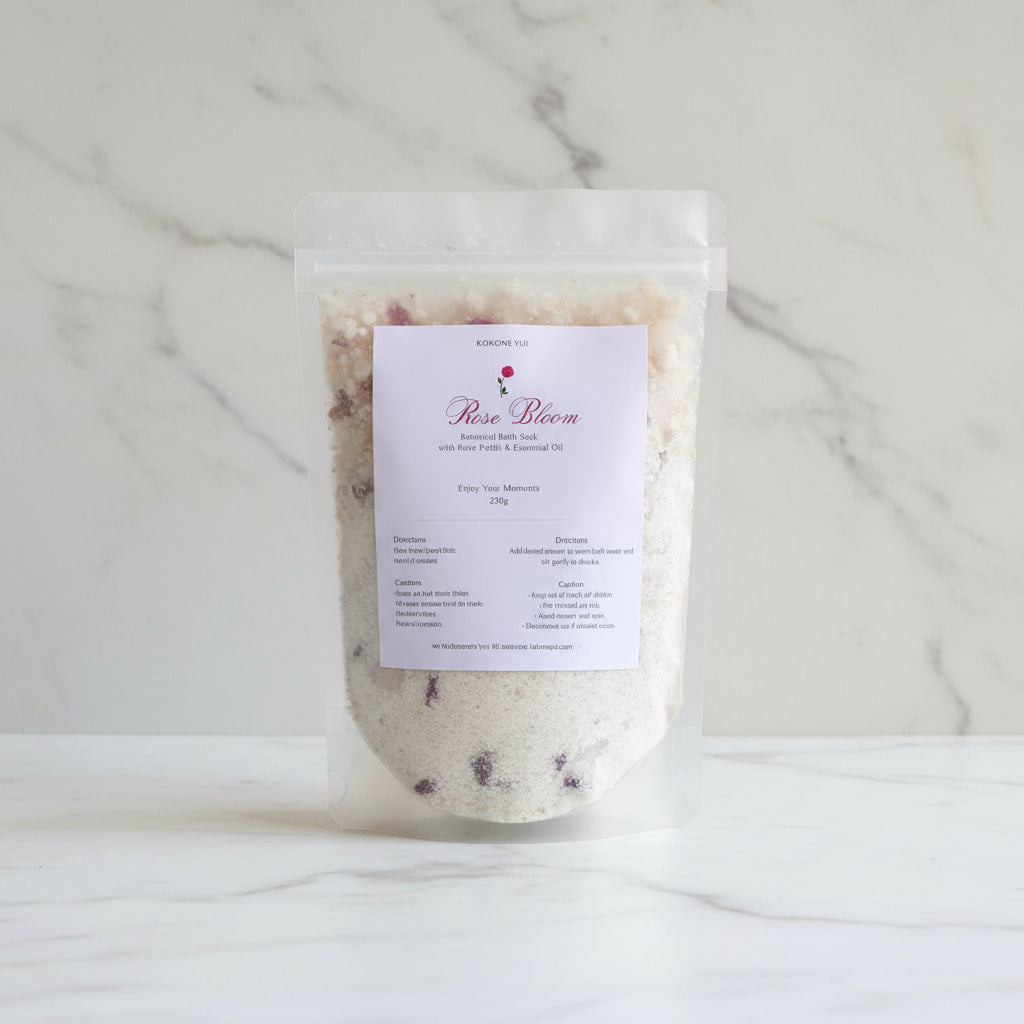 ROSE BLOOM – ボタニカルバスソーク (250g Jar / Refill Pouch)