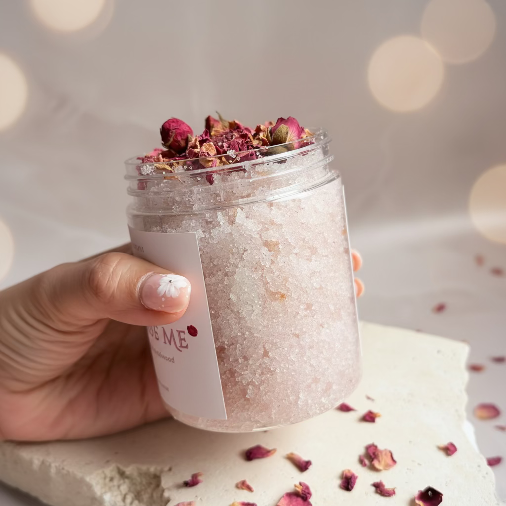 Rose Embrace Scrub Me – Rose &amp; Sandalwood Sugar Body Scrub