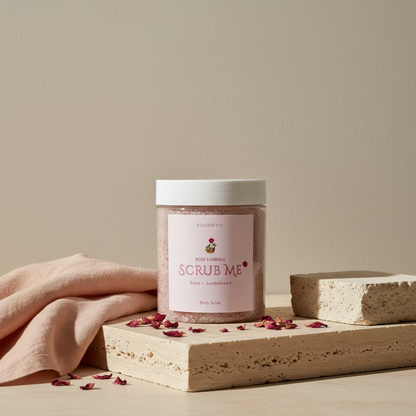 Rose Embrace Scrub Me – Rose &amp; Sandalwood Sugar Body Scrub
