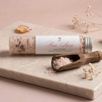 ROSE AURA – ボタニカルバスソルト ミニサイズ (60g / 110g)