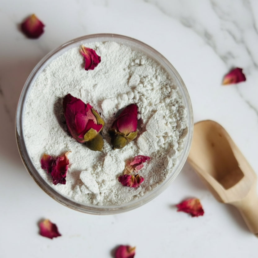 Rose Aura Collection — 3種のローズリチュアルバスソルトセット（250g フルサイズジャー）