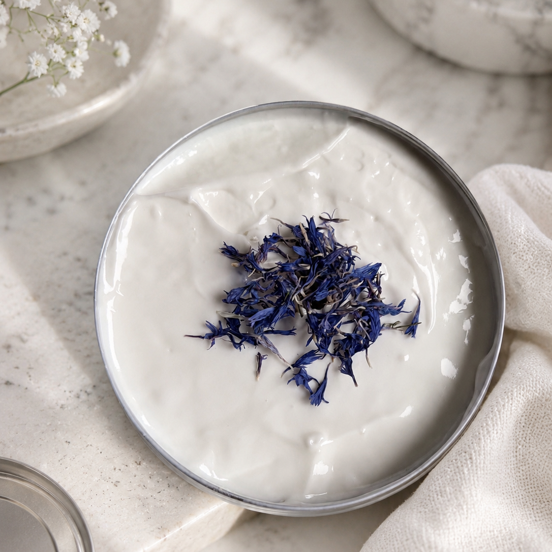 Body cream in tin 