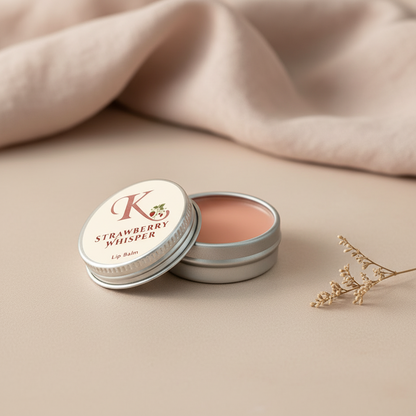 Lip balm in a tin labeled &
