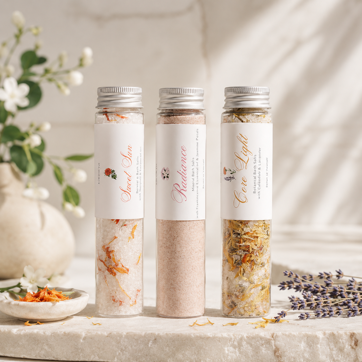 ROSE AURA – ボタニカルバスソルト ミニサイズ (60g / 110g)