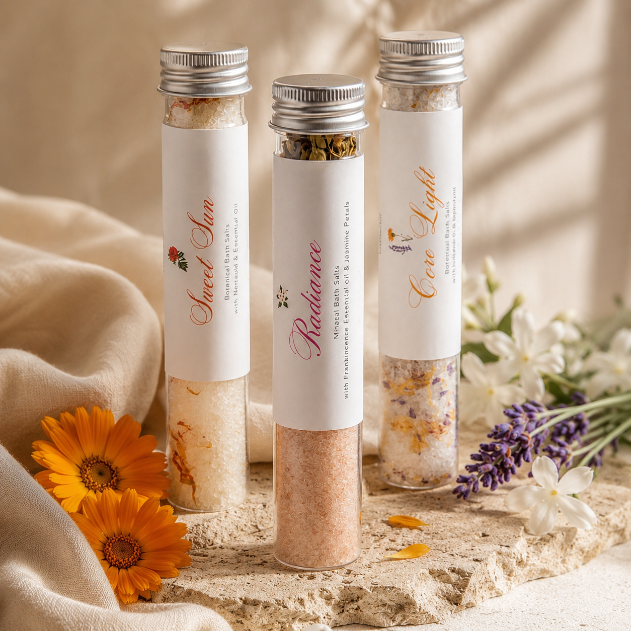 ROSE AURA – ボタニカルバスソルト ミニサイズ (60g / 110g)