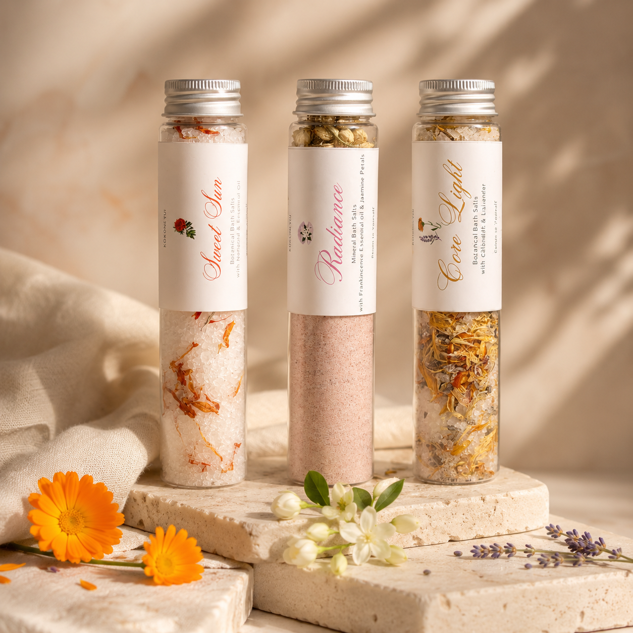 ROSE AURA – ボタニカルバスソルト ミニサイズ (60g / 110g)