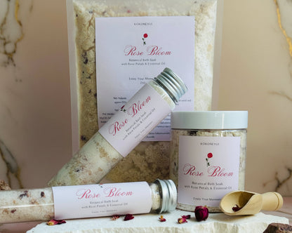 ROSE BLOOM – ボタニカルバスソーク (250g Jar / Refill Pouch)