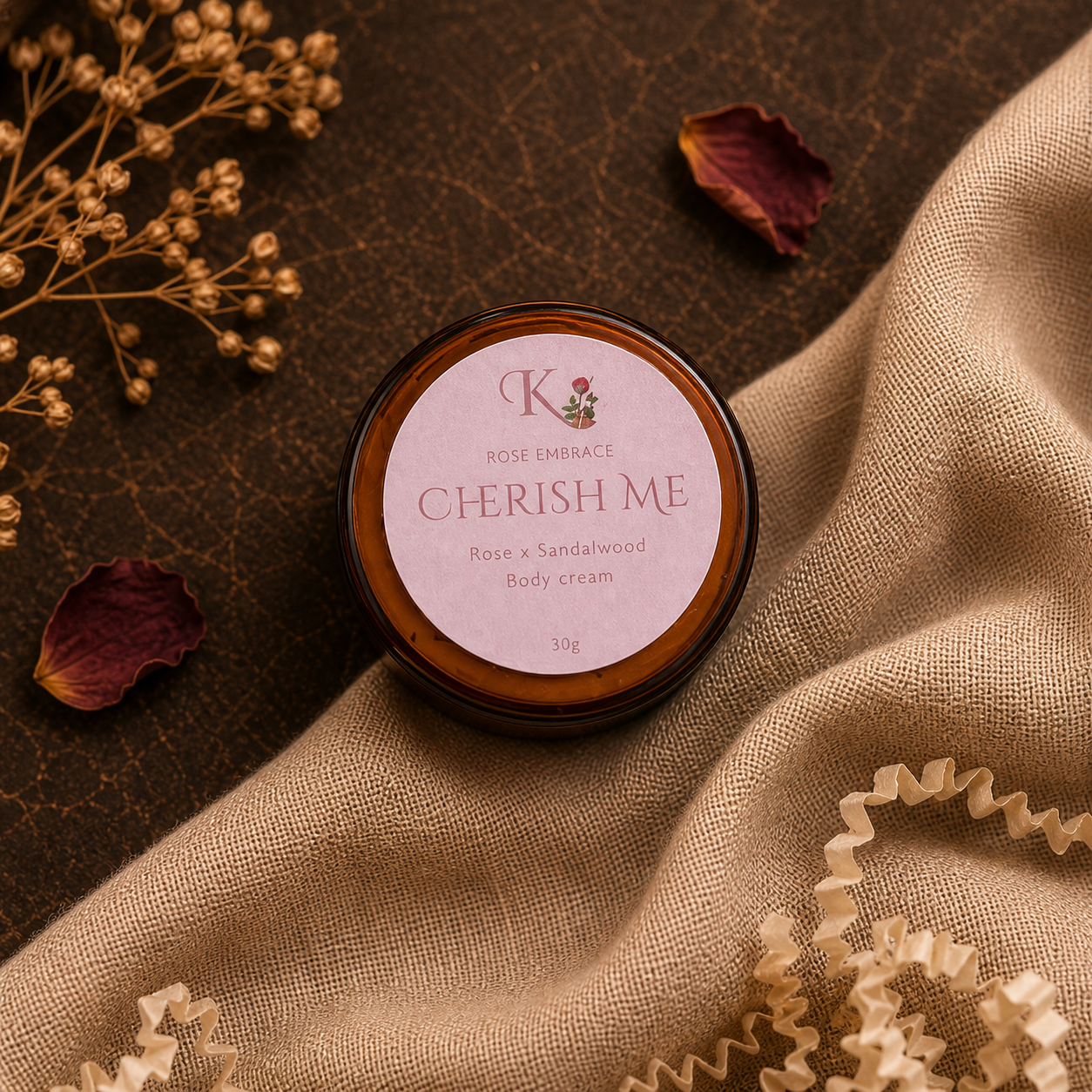 Cherish Me Body Cream Rose x Sandalwood - Rose Embrace 30g